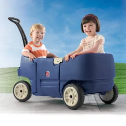 Step2 Wagon For Two Plus Pull Wagon For Kids, Blue 10 Step2 Wagon For Two Plus Pull Wagon For Kids, Blue -Outdoor Toys-Step2 0986e6c1 6ba7 4311 83d4 337f6f535340.485551be96bcc0f26874423d885a4589