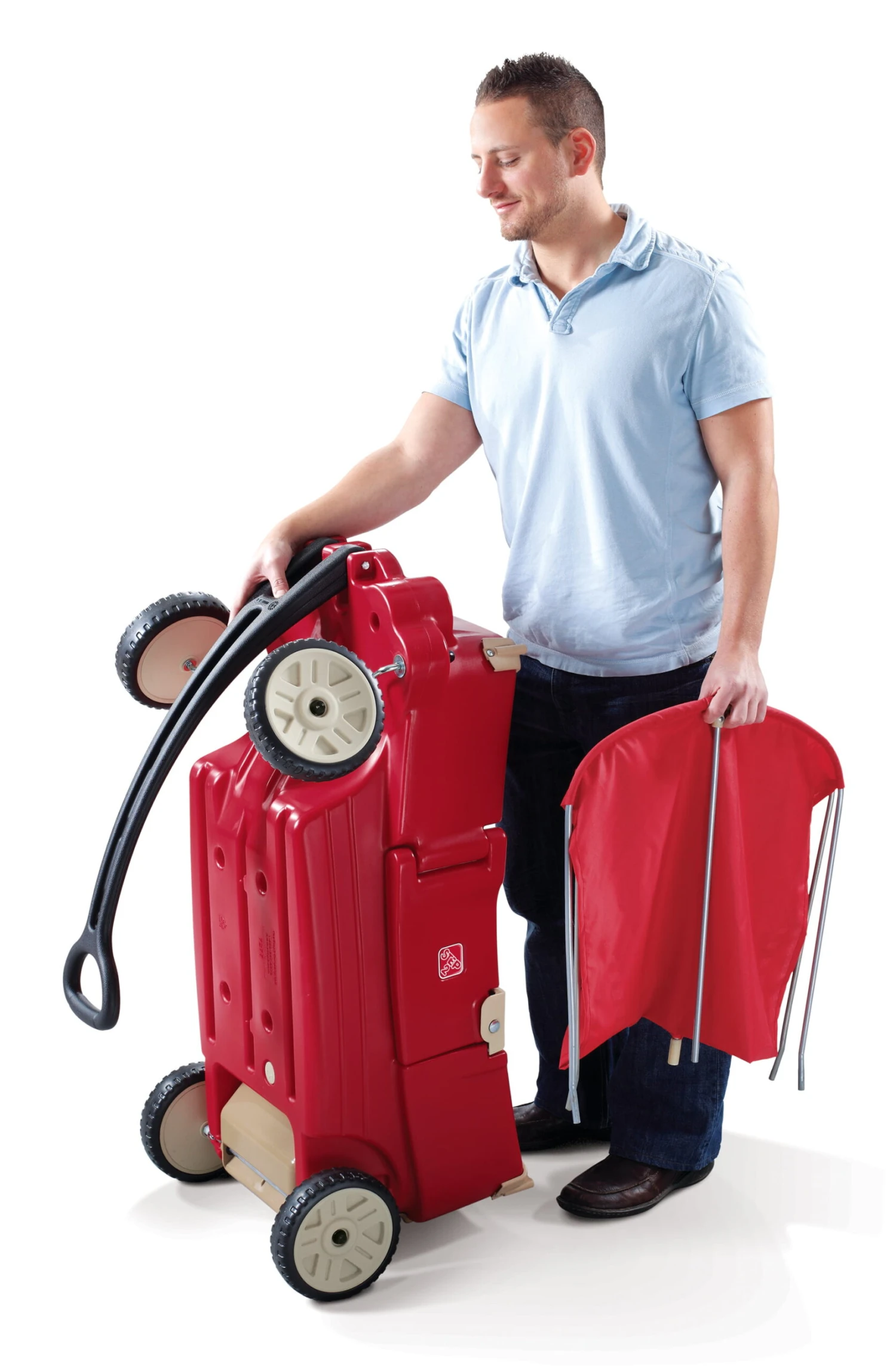 Step2 All Around Canopy Wagon Red Kids Wagon With Canopy 8 Step2 All Around Canopy Wagon Red Kids Wagon With Canopy - Image 8