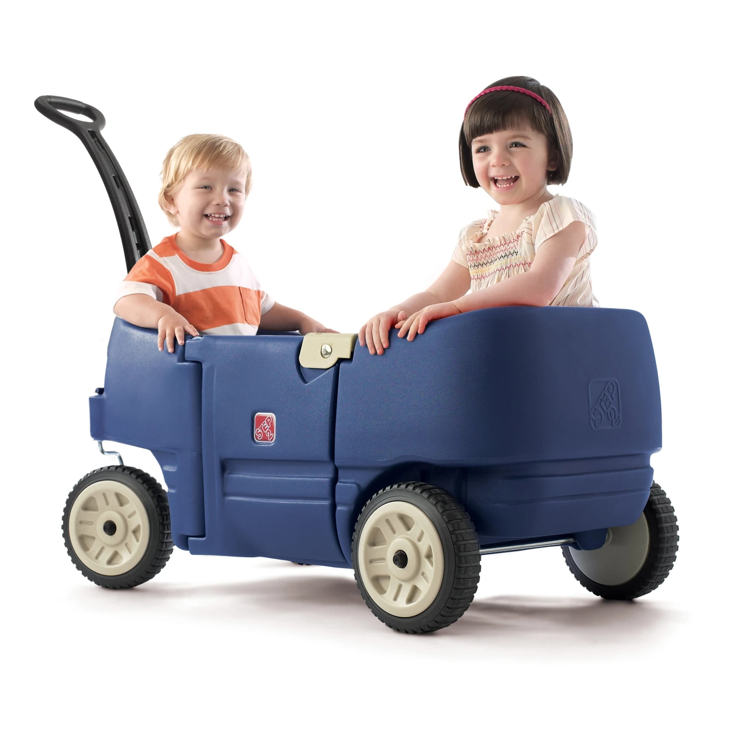 Step2 Wagon For Two Plus Pull Wagon For Kids, Blue 1 Step2 Wagon For Two Plus Pull Wagon For Kids, Blue