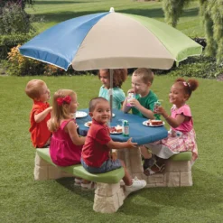Step2 Naturally Playful Picnic Table With Removable Umbrella, Plastic -Outdoor Toys-Step2 4527675b 2c58 4afb 8a69 ddba7373e764 4.b6955ebca869e808da589b4abc2b3296 scaled 1