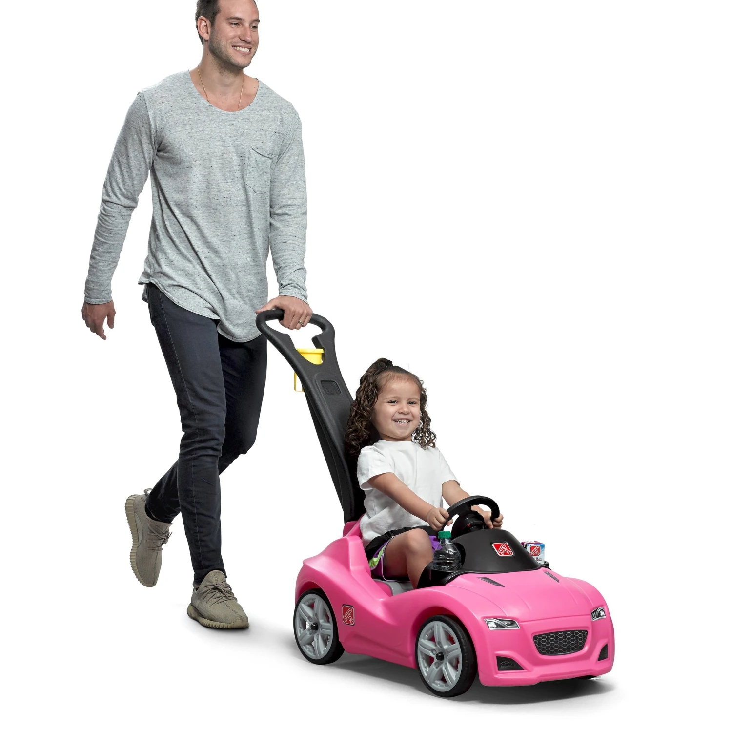 Step2 Whisper Ride Cruiser Toddler Ride On, Pink 3 Step2 Whisper Ride Cruiser Toddler Ride On, Pink - Image 3
