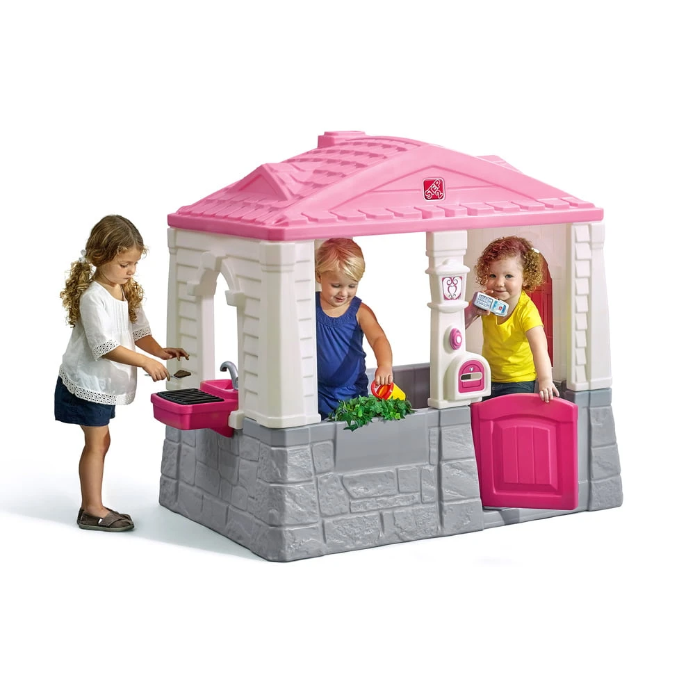 Step2 Neat And Tidy Pink Cottage Playhouse, For Toddlers 1 Step2 Neat And Tidy Pink Cottage Playhouse, For Toddlers