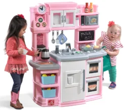 Step2 Great Gourmet Play Kitchen With Storage Bins And Accessory Play Set – Pink