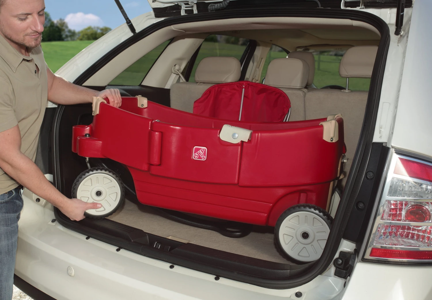 Step2 All Around Canopy Wagon Red Kids Wagon With Canopy 9 Step2 All Around Canopy Wagon Red Kids Wagon With Canopy - Image 9