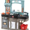 Step2 Pretend Play Kids Best Chef’s Toy Cooking Kitchen Set With Accessories