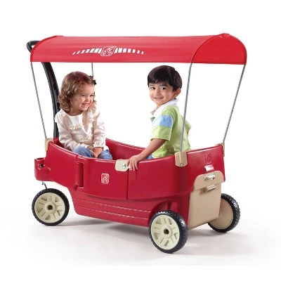 Step2 All Around Canopy Wagon - Red 3 Step2 All Around Canopy Wagon - Red - Image 3