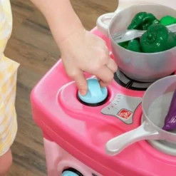 Step2 Fun With Friends Kitchen 15pc - Pink -Outdoor Toys-Step2 GUEST d5473623 fdde 4be8 95b2 8fe061f93b44