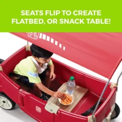 Step2 All Around Canopy Wagon, Red 15 Step2 All Around Canopy Wagon, Red -Outdoor Toys-Step2 Step2 All Around Canopy Wagon Red5