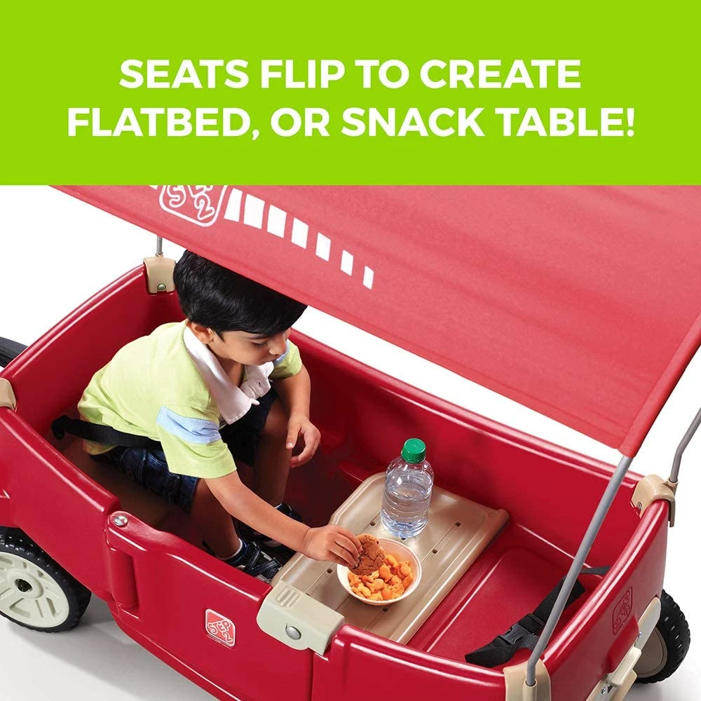Step2 All Around Canopy Wagon, Red 6 Step2 All Around Canopy Wagon, Red - Image 6