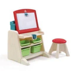 Step2 Flip And Doodle Easel Desk With Stool -Outdoor Toys-Step2 Step2 Flip and Doodle Easel Desk with Stool Arts Crafts Step2 Toycra 3