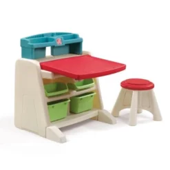 Step2 Flip And Doodle Easel Desk With Stool -Outdoor Toys-Step2 Step2 Flip and Doodle Easel Desk with Stool Arts Crafts Step2 Toycra 4