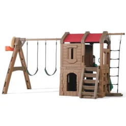 Step2 Naturally Playful Adventure Lodge Play Center -Outdoor Toys-Step2 Step2 Naturally Playful Adventure Lodge Play Center Outdoor Toys Step2 Toycra 2