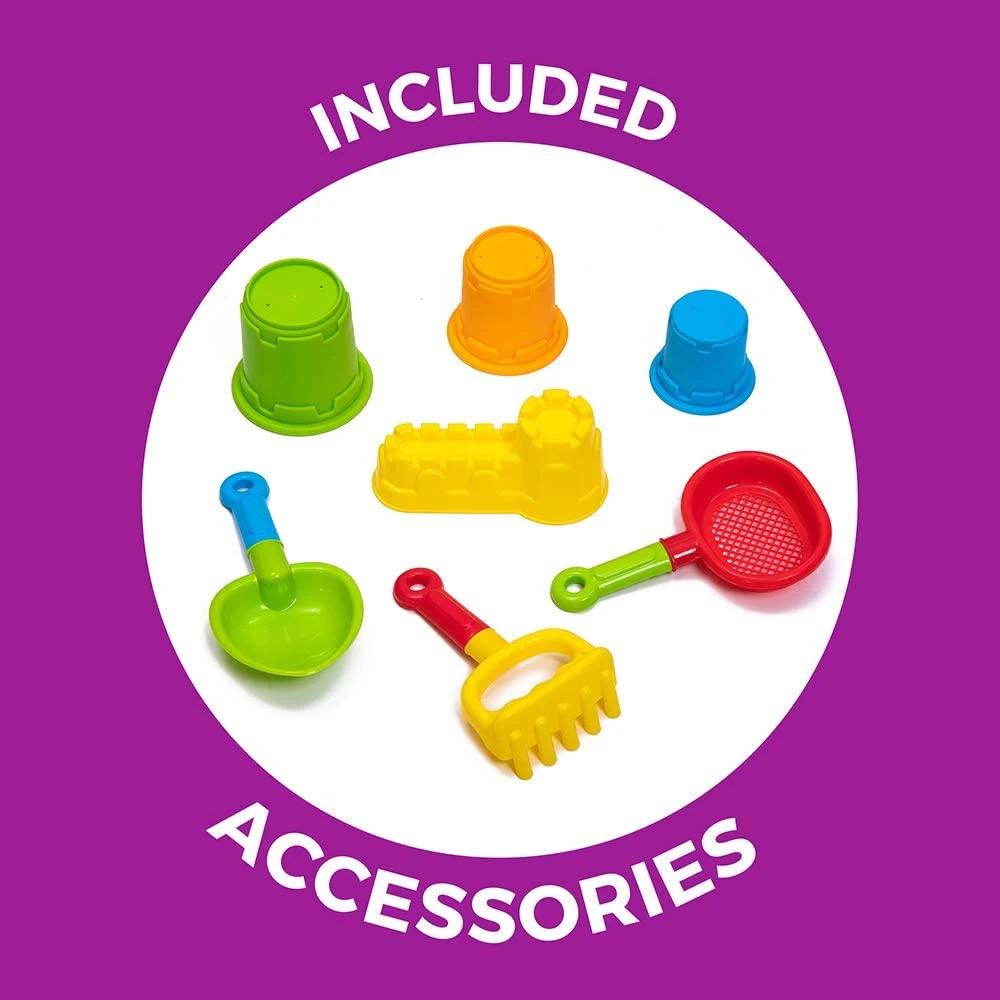 Step2 Naturally Playful Sandbox II With Bonus Sand Tools, Tan 7 Step2 Naturally Playful Sandbox II With Bonus Sand Tools, Tan - Image 7