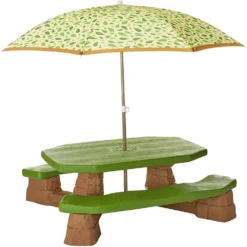 Step2 Picnic Table With Umbrella (Bright)