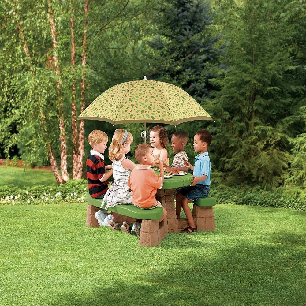 Step2 Picnic Table With Umbrella (Bright) 3 Step2 Picnic Table With Umbrella (Bright) - Image 3