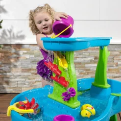 Step2 Rain Showers Splash Pond Water Table With 13-Pc Accessory Set 5 Step2 Rain Showers Splash Pond Water Table With 13-Pc Accessory Set -Outdoor Toys-Step2 Step2 Rain Showers Splash Pond Water Table with 13 Pc Accessory Set 2