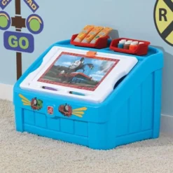 Step2 Thomas The Tank Engine 2 In 1 Toy Box And Art Lid -Outdoor Toys-Step2 Step2 Thomas The Tank Engine 2 in 1 Toy Box and Art Lid Furniture Step2 Toycra 3