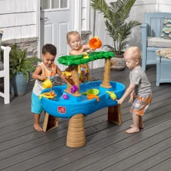 Step2 Tropical Rainforest Water Table | Colorful Kids Water Play Table With 13-Pc Accessory Set, Blue & Green 9 Step2 Tropical Rainforest Water Table | Colorful Kids Water Play Table With 13-Pc Accessory Set, Blue & Green -Outdoor Toys-Step2 Step2 Tropical Rainforest Water Table Colorful Kids Water Play Table with 13 Pc Accessory Set Blue Green2