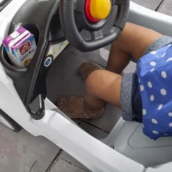 Step2 Turbo Coupe Foot-To-Floor (White ) -Outdoor Toys-Step2 Step2 Turbo Coupe Foot To Floor White Ride Ons Step2 Toycra 6