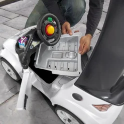 Step2 Turbo Coupe Foot-To-Floor (White ) -Outdoor Toys-Step2 Step2 Turbo Coupe Foot To Floor White Ride Ons Step2 Toycra 7