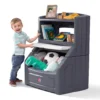 Step2 Lift & Hide Toddler Bookcase Storage Chest Gray