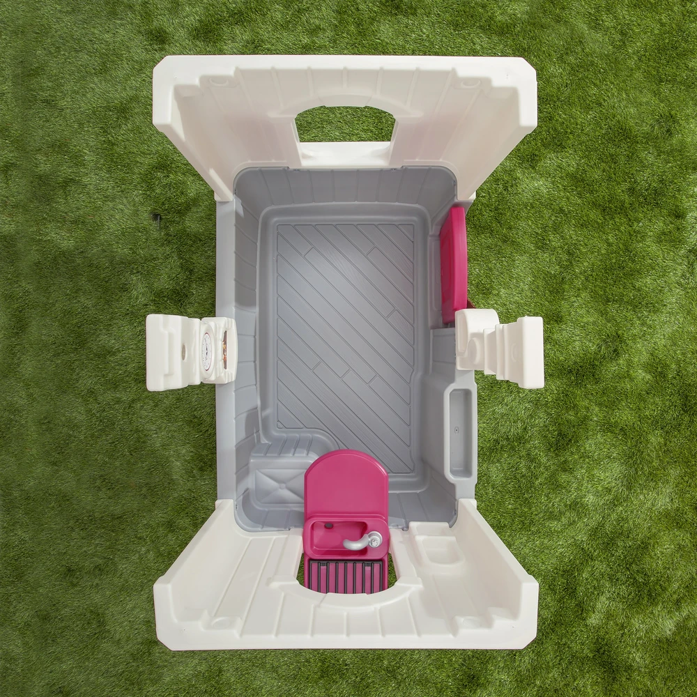 Step2 Neat And Tidy Pink Cottage Playhouse, For Toddlers 10 Step2 Neat And Tidy Pink Cottage Playhouse, For Toddlers - Image 10