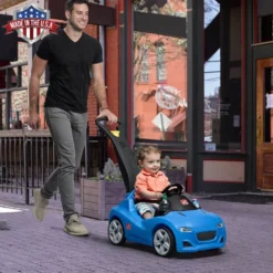 Step2 Whisper Ride Cruiser Push Car - Blue 9 Step2 Whisper Ride Cruiser Push Car - Blue -Outdoor Toys-Step2 step2 babies step2 whisper ride cruiser push car blue 37482764861661