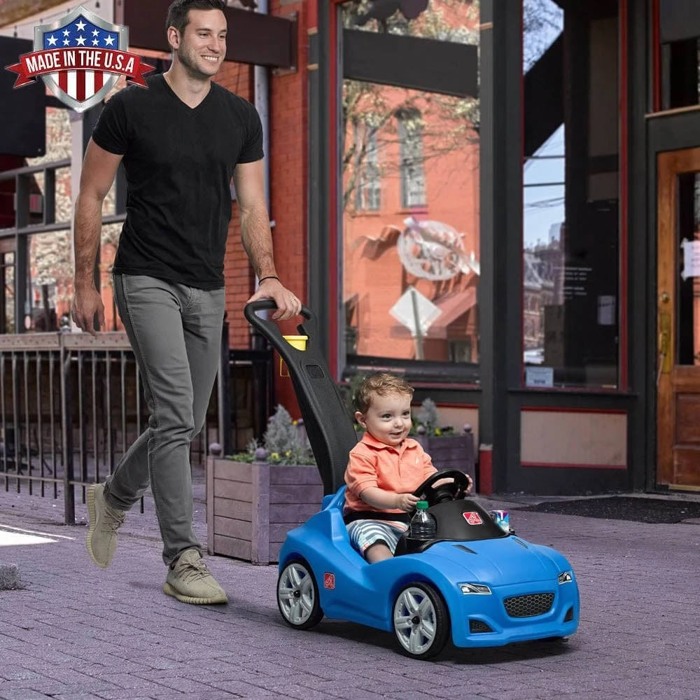 Step2 Whisper Ride Cruiser Push Car - Blue 5 Step2 Whisper Ride Cruiser Push Car - Blue - Image 5