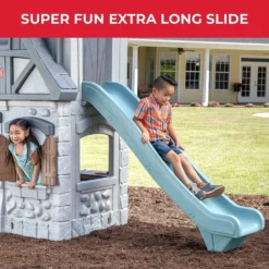 Step2 Enchanting Adventures 2-Story Playhouse & Slide -Outdoor Toys-Step2 step2 outdoor step2 enchanting adventures 2 story playhouse slide 38912418349277