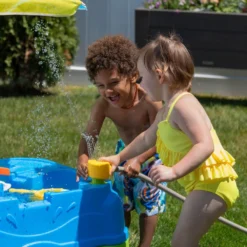 Step2 Waterpark Wonders Two-Tier Water Table -Outdoor Toys-Step2 step2 outdoor step2 waterpark wonders two tier water table 38911668912349